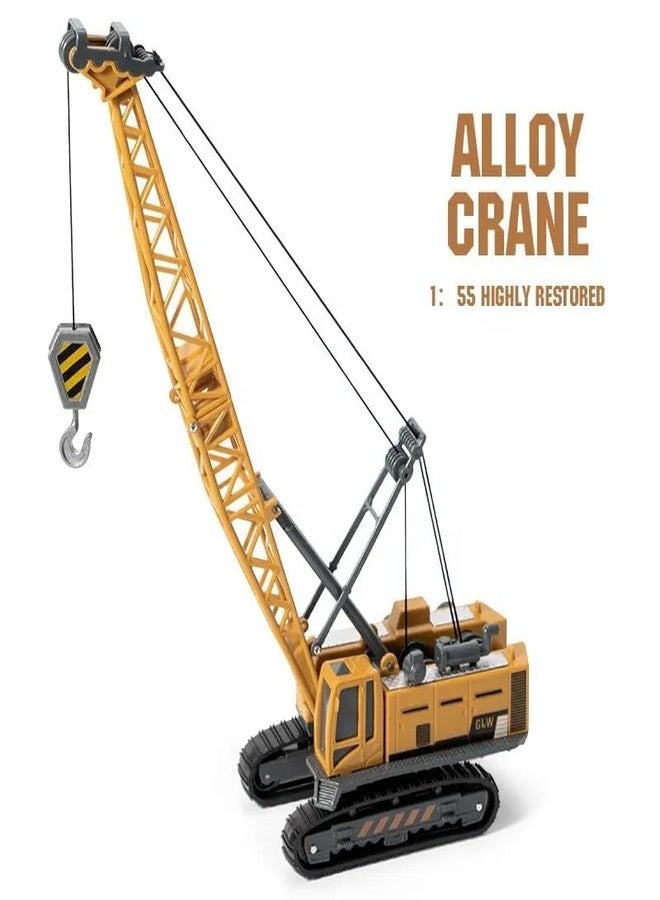 EXOMOON لعبة رافعة رفع شديدة التحمل من إكسومون مع كابل، رافعة سحب دوارة 360 درجة، نموذج لعبة رافعة مع دعامة عجلات متحركة، شاحنة بناء تعمل بالسحب للخلف، مناسبة للأطفال من عمر 3 سنوات فما فوق، مجموعة متعددة الألوان - Image 5